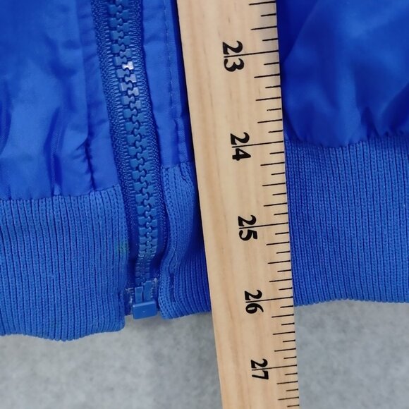 Columbia Jacket Men's Size XL Blue Teal Reversible Nylon Bomber Radial 80s VNTG - Picture 4 of 11